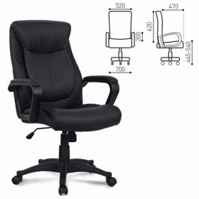 Кресло офисное BRABIX Enter EX-511 (черный) в Нижнем Ингаше - nizhnij-ingash.katalogmebeli.com | фото