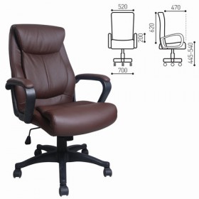 Кресло офисное BRABIX Enter EX-511 (коричневый) в Нижнем Ингаше - nizhnij-ingash.katalogmebeli.com | фото