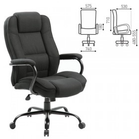 Кресло офисное BRABIX Heavy Duty HD-002 (ткань) в Нижнем Ингаше - nizhnij-ingash.katalogmebeli.com | фото