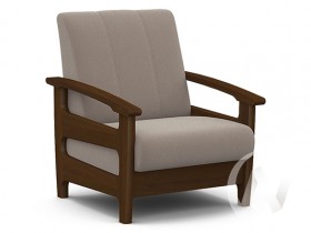 Кресло для отдыха Омега (орех лак/CATANIA COCOA) в Нижнем Ингаше - nizhnij-ingash.katalogmebeli.com | фото