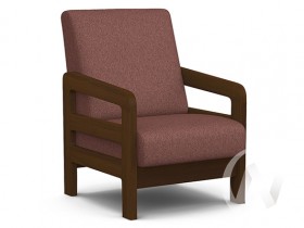Кресло отдыха Вега-34 (орех лак/UNO BERRY) в Нижнем Ингаше - nizhnij-ingash.katalogmebeli.com | фото