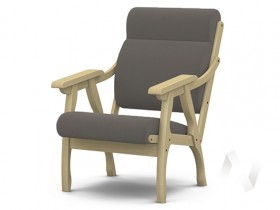 Кресло Вега-10 (бесцветный лак/ULTRA STONE) в Нижнем Ингаше - nizhnij-ingash.katalogmebeli.com | фото