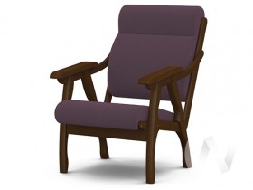 Кресло Вега-10 (орех лак/ULTRA PLUM) в Нижнем Ингаше - nizhnij-ingash.katalogmebeli.com | фото