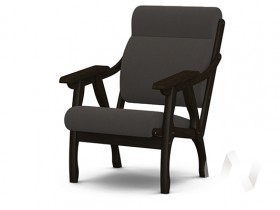 Кресло Вега-10 (венге лак/ULTRA GRAFIT) в Нижнем Ингаше - nizhnij-ingash.katalogmebeli.com | фото