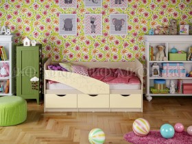 Кровать Бабочки 2,0м (Ваниль матовый) в Нижнем Ингаше - nizhnij-ingash.katalogmebeli.com | фото