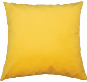 Подушка - думка (микровелюр желтый) в Нижнем Ингаше - nizhnij-ingash.katalogmebeli.com | фото