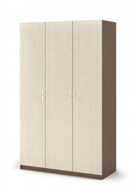 Шкаф 3-х створчатый ШК 557 Спальня Basya (шимо темный/шимо светлый) в Нижнем Ингаше - nizhnij-ingash.katalogmebeli.com | фото